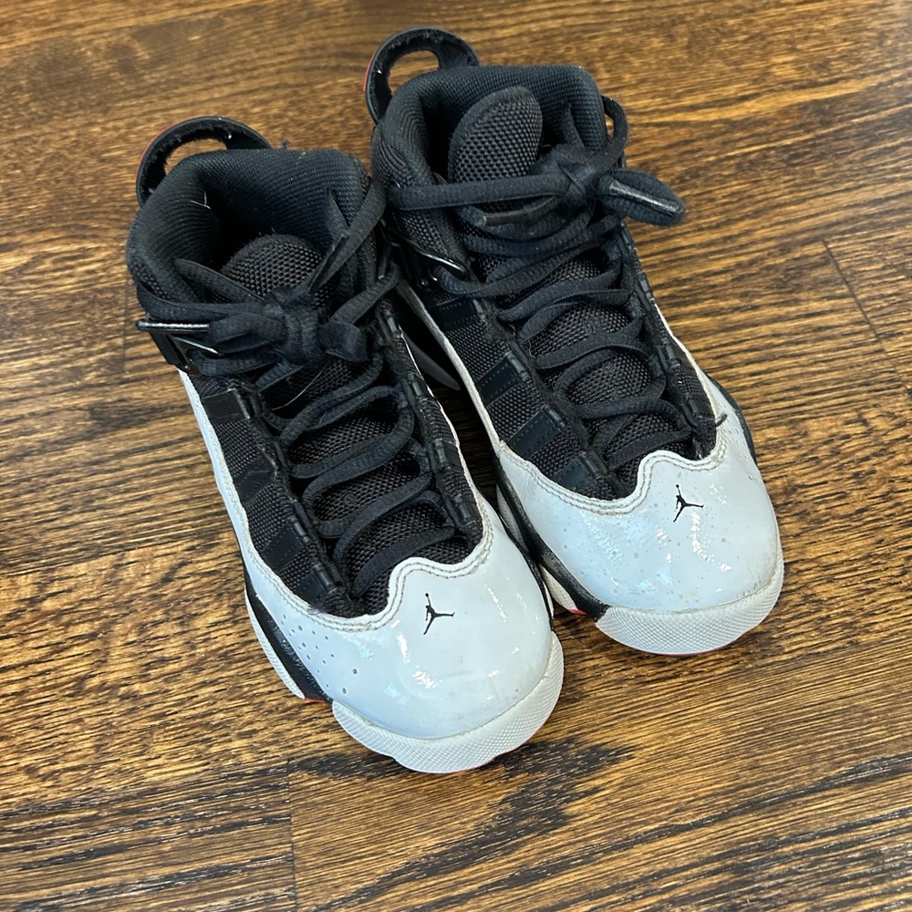 Jordan Kids Black and Gray Sneakers